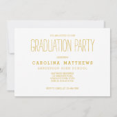 Moderne foto middelbare school 2016 afstudeerfeest kaart (Achterkant)