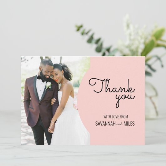 Moderne foto Midden-eeuwen Dank u voor de uitnodig Kaart (Staand voorkant)