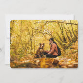 Moderne foto minimale elegante begrafenis bedankkaart (Achterkant)