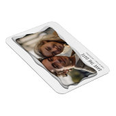 Moderne foto minimalistische bruiloft Bewaar de da Magneet (Rechterzijde)