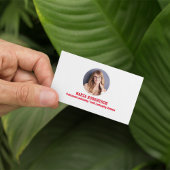 Moderne foto minimalistische QR-code sociale media Visitekaartje