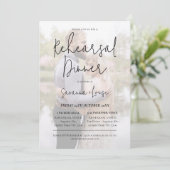 Moderne foto minimalistische repetitie diner kaart (Staand voorkant)