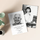 Moderne foto minimalistische viering van het leven kaart