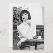 Moderne foto minimalistische viering van het leven kaart (Achterkant)