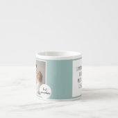 Moderne foto Mint Lovely Grandma Gift Espresso Kop (Voorkant)