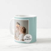 Moderne foto Mint Lovely Grandma Gift Koffiemok (Voorkant links)