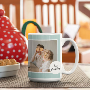 Moderne foto Mint Lovely Grandma Gift Koffiemok