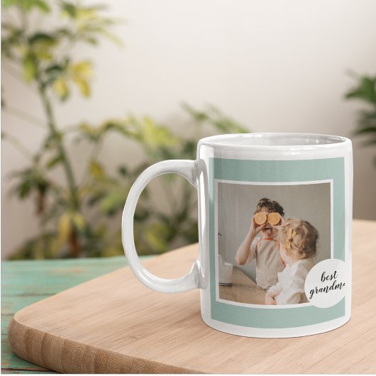 Moderne foto Mint Lovely Grandma Gift Koffiemok