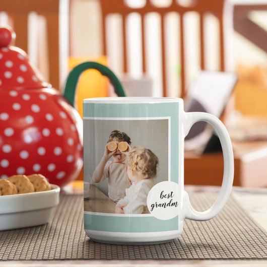Moderne foto Mint Lovely Grandma Gift Koffiemok