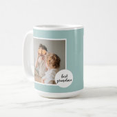 Moderne foto Mint Lovely Grandma Gift Koffiemok (Voorkant links)