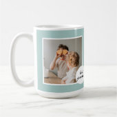 Moderne foto Mint Lovely Grandma Gift Koffiemok (Links)