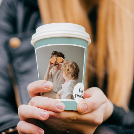 Moderne foto Mint Lovely Grandma Gift Papieren Bekers