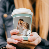 Moderne foto Mint Lovely Grandma Gift Papieren Bekers