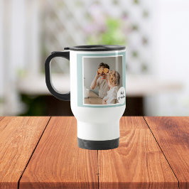 Moderne foto Mint Lovely Grandma Gift Reisbeker