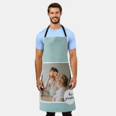 Moderne foto Mint Lovely Grandma Gift Schort (Gedragen)