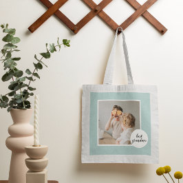 Moderne foto Mint Lovely Grandma Gift Tote Bag
