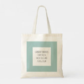 Moderne foto Mint Lovely Grandma Gift Tote Bag (Achterkant)