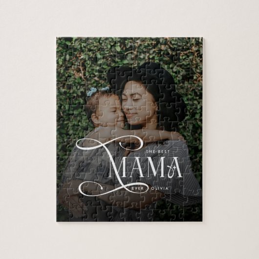Moderne Foto Moederdag Cadeaus voor de Beste Mama Legpuzzel (Verticaal)
