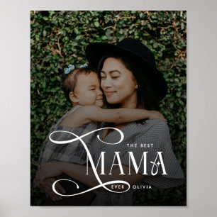 Moderne Foto Moederdag Cadeaus voor de Beste Mama Poster