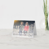 Moderne foto Moederdag gevouwen wenskaart Kaart (Voorkant)