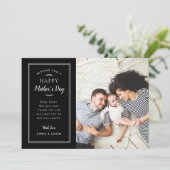 Moderne foto Moederdag Kaart voor vrouw en moeder (Staand voorkant)