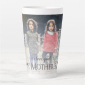 Moderne foto Moederdag Latte Mok (Voorkant)