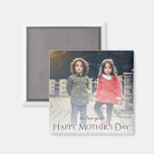 Moderne Foto Moederdag Magnet (Voorkant / Achterkant)