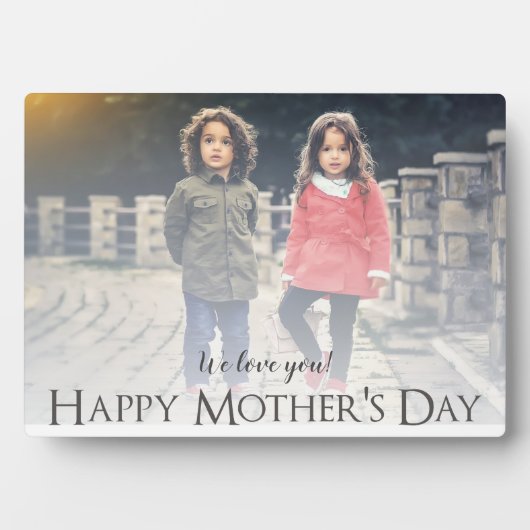 Moderne foto-Moederdag Plaque Fotoplaat (voorkant)