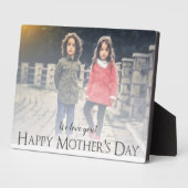 Moderne foto-Moederdag Plaque Fotoplaat (Zijkant)