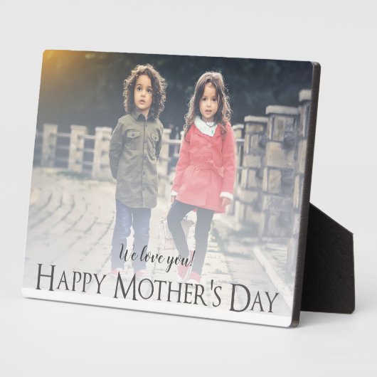 Moderne foto-Moederdag Plaque Fotoplaat (Zijkant)