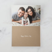 Moderne foto-Moederdag voor vrouw en moeder Kaart (Binnen)