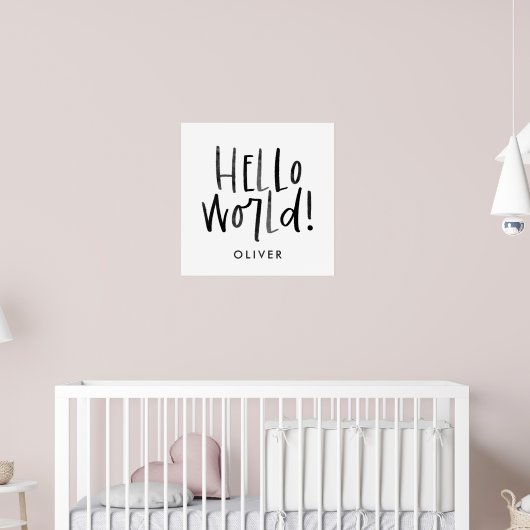 Moderne foto monogram familie zwart-wit poster (Kinderkamer 2)