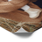 Moderne foto monogram familie zwart-wit poster (Hoek)