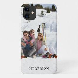 Moderne foto naam familie eenvoudig prachtig schat Case-Mate iPhone case