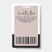 Moderne foto notaris publiek badge (Achterkant)