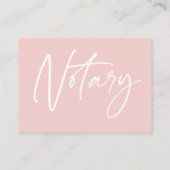 Moderne foto notaristekenaar bedankt  visitekaartje (Achterkant)