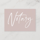 Moderne foto notaristekenaar bedankt visitekaartje (Achterkant)