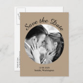 Moderne foto Opslaan datum - ingang Aankondigingskaart (Voorkant / Achterkant)