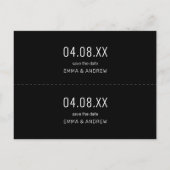 Moderne foto Opslaan van de datum Bladwijzer uitno Uitnodiging Briefkaart (Achterkant)