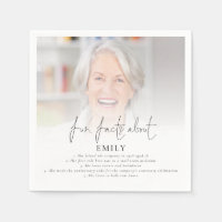 Moderne foto-overlay Fun Facts Retirement Party