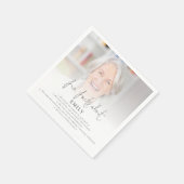 Moderne foto-overlay Fun Facts Retirement Party Servet (Hoek)