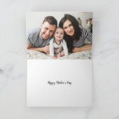 Moderne Foto Overlay Moederdag Kaart voor Vrouw (Binnen)