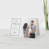 Moderne Foto Overlay Moederdag Kaart voor Vrouw (Voorkant)