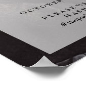 Moderne foto-overlay | Trouw Welkom en Hashtag Poster (Hoek)