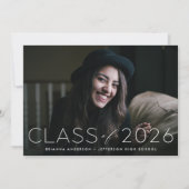 Moderne foto-overlay voor de klas van 2023 voor de aankondiging (Voorkant)