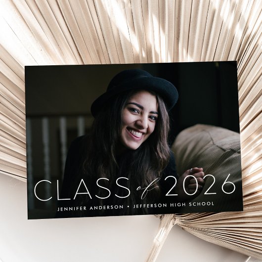 Moderne foto-overlay voor de klas van 2023 voor de aankondiging