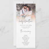 Moderne foto-overlay weddenschap kaart (Voorkant)