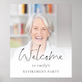 Moderne foto-overlay Welkom bij Pensioenpartij Poster (Voorkant)