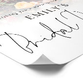Moderne foto-overlay welkom bruidsbrunch poster (Hoek)