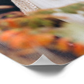 Moderne foto-overlay welkomstnamen bruiloftposter poster (Hoek)